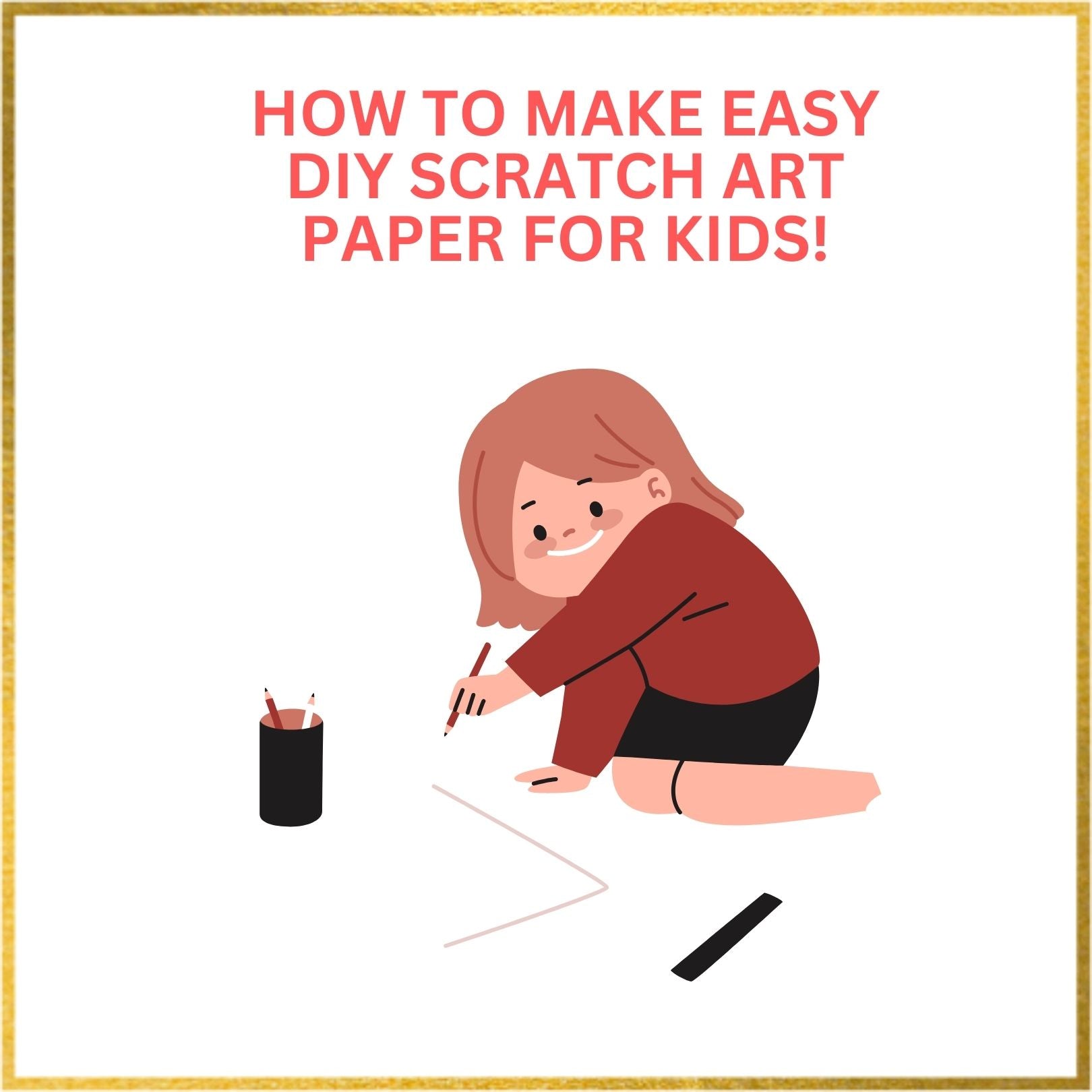 How to Make Easy DIY Scratch Art Paper for Kids! – Awesome Place For Kids