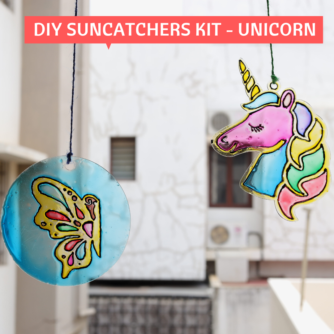 Glass Painting Suncatcher KIT - Unicorn