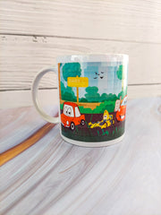 Car Themed Bone China Milk Mug