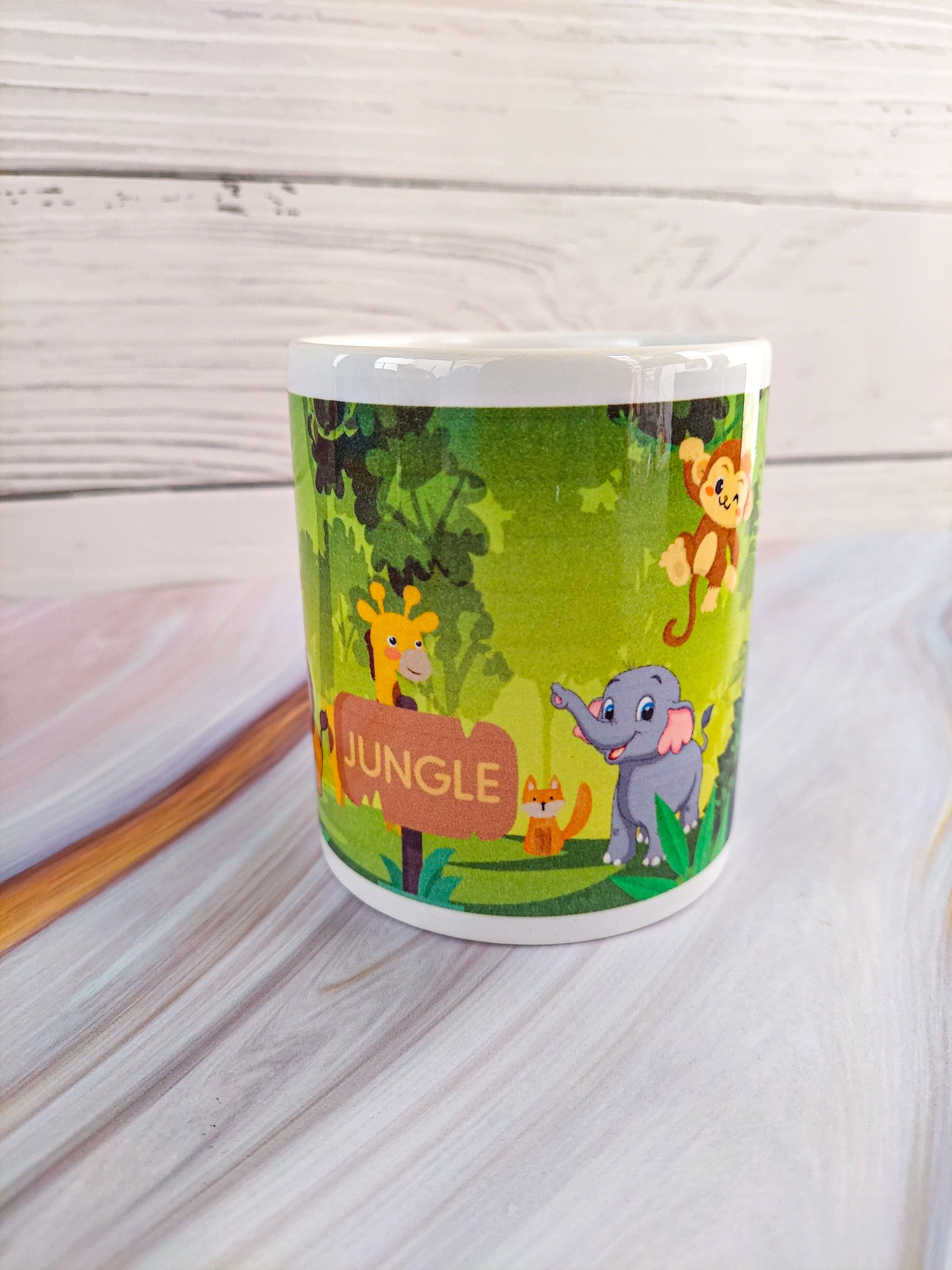 Jungle Themed Bone China Milk Mug 