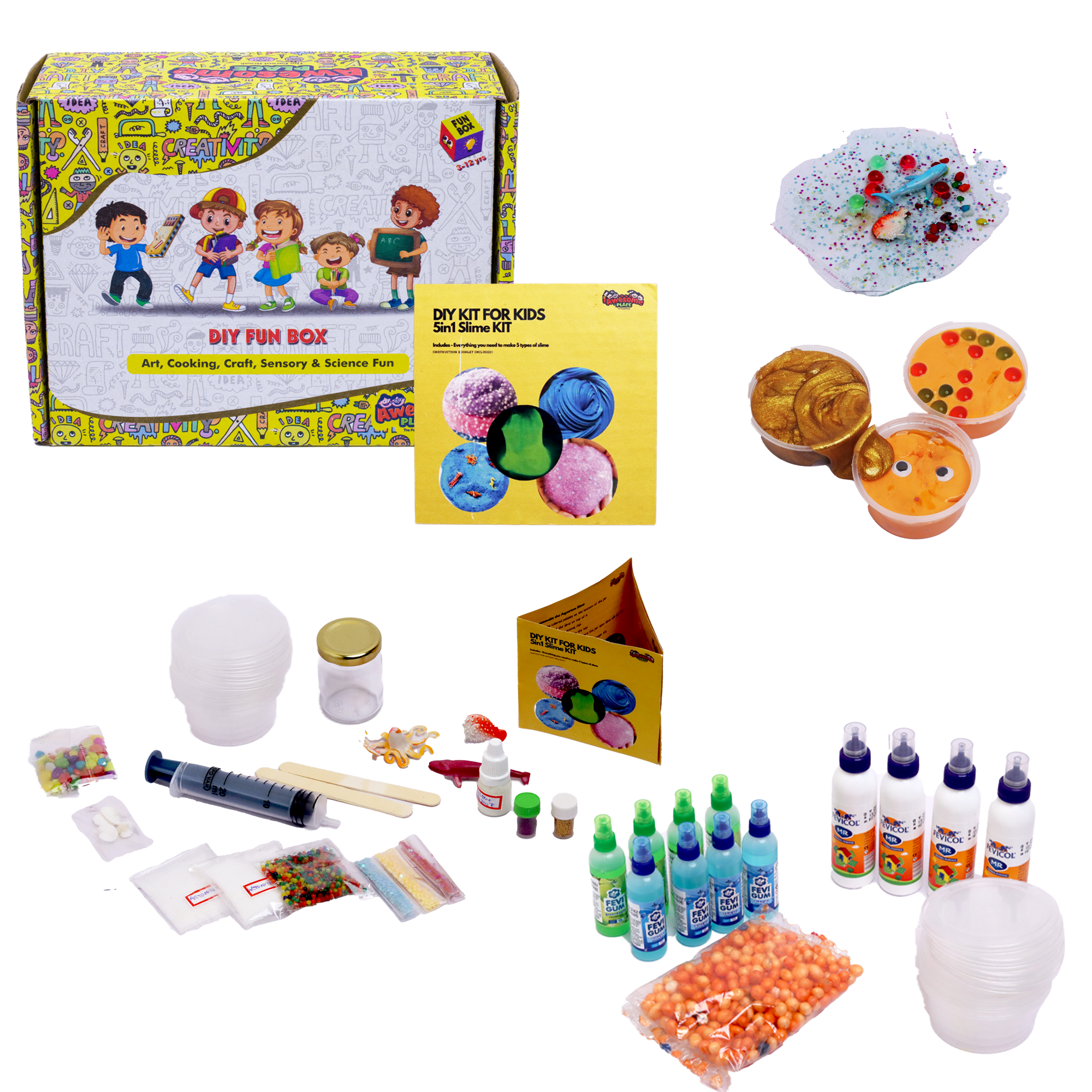Simole Kit DIY Kit for Kids | 5 in 1 Slime Kit for Kids | Awesome Place – Awesome ...