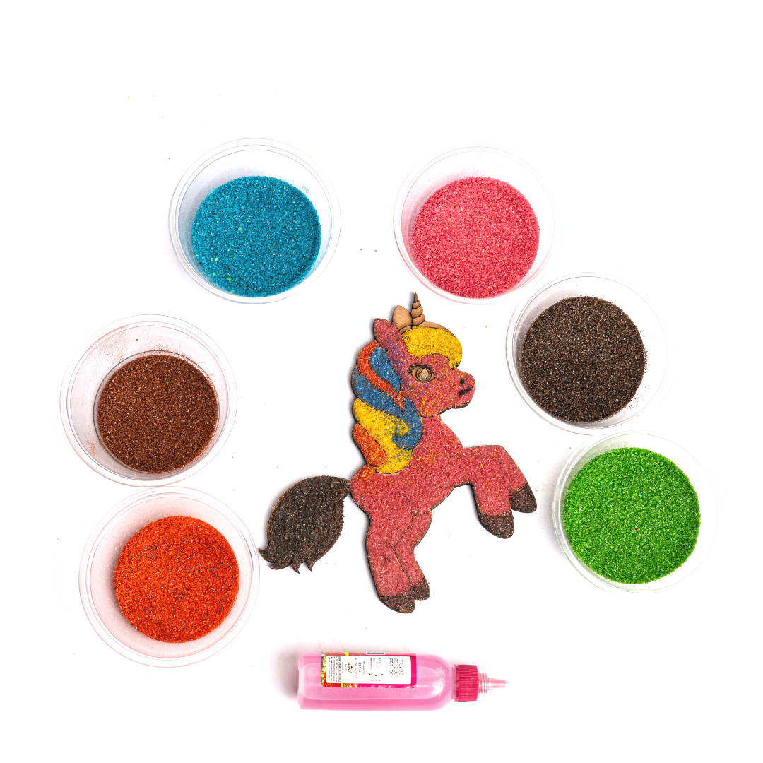 Unicorn Sand Art Crafts(Pack of 5 kits)