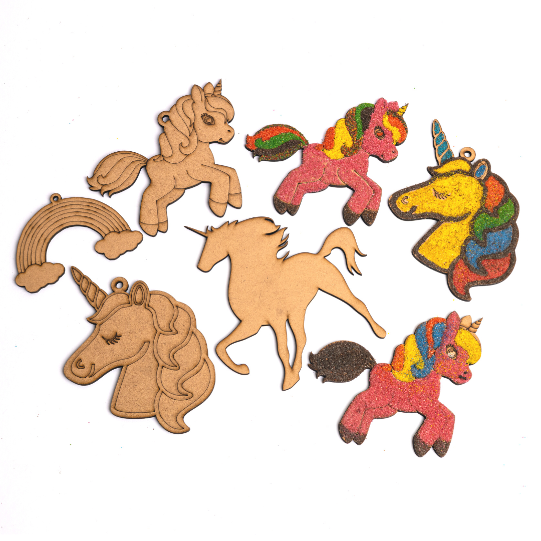 Unicorn Sand Art Crafts(Pack of 5 kits)