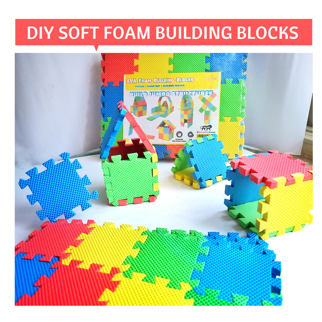 DIY Soft foam building block set
