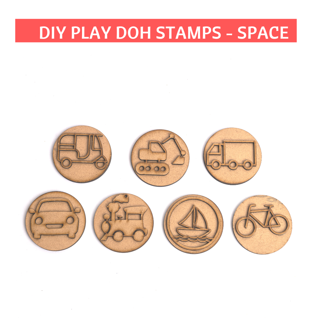 Transport Themed playdoh stamps 