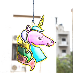 Glass Painting Suncatcher KIT - Unicorn