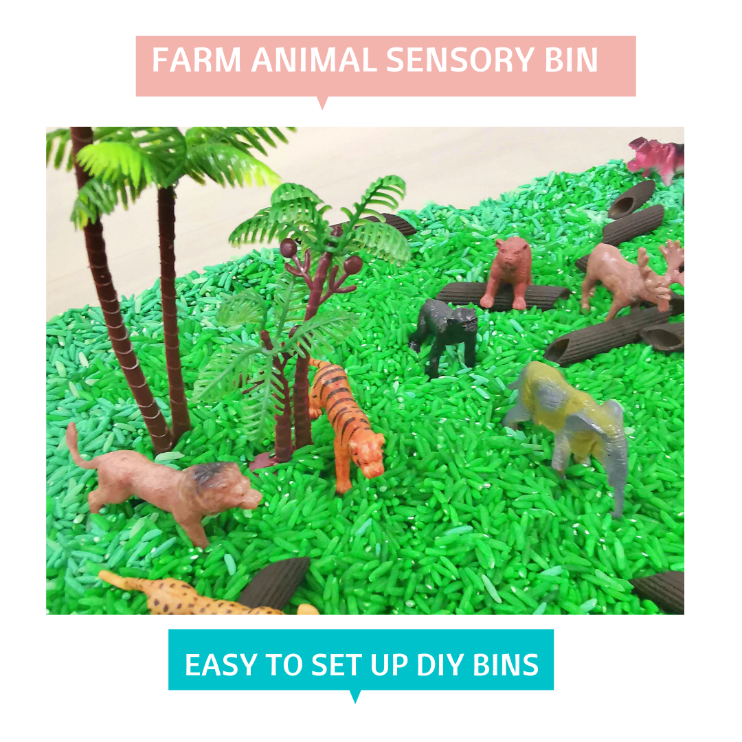 Farm animals World Sensory Bin
