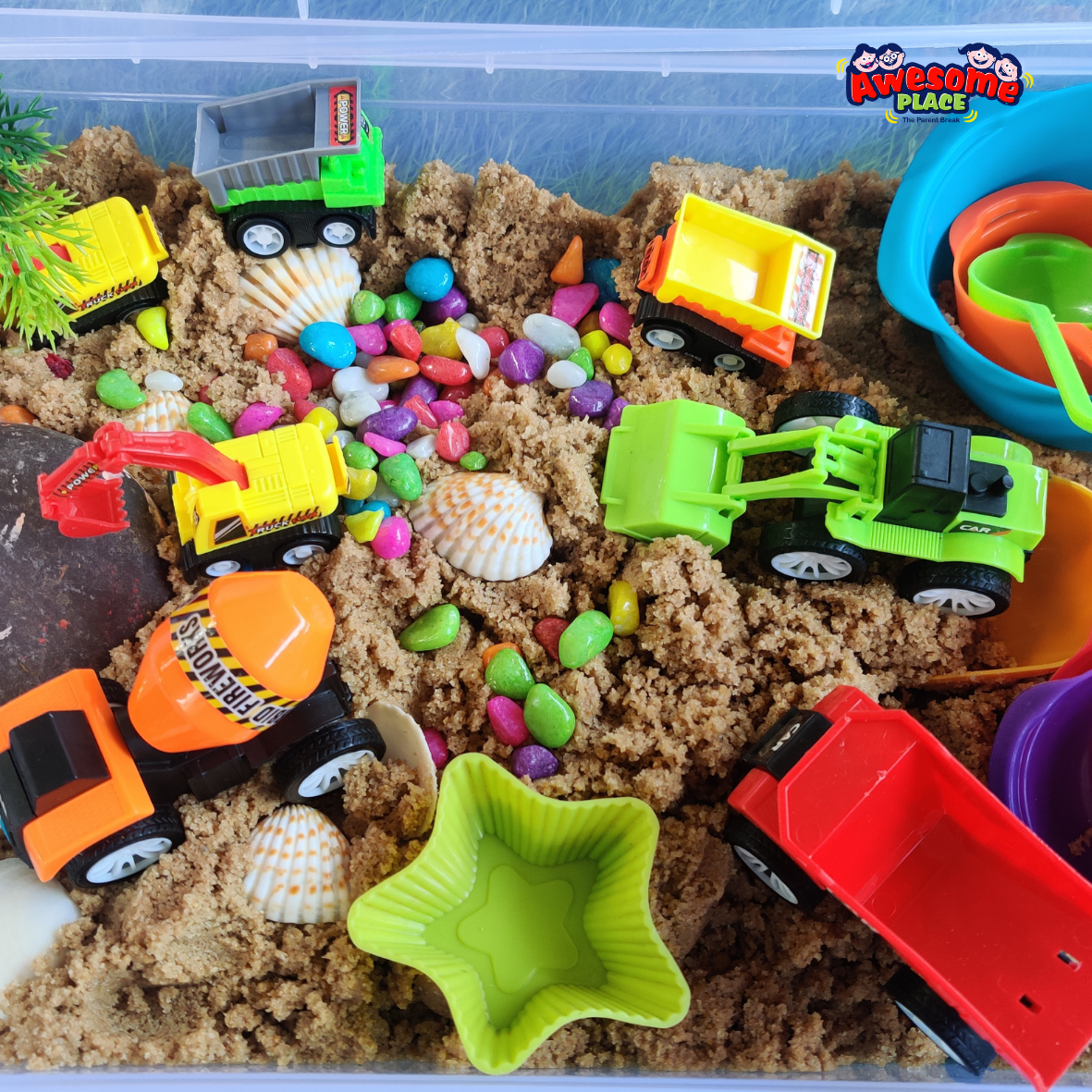  Construction Craft Sensory Bin