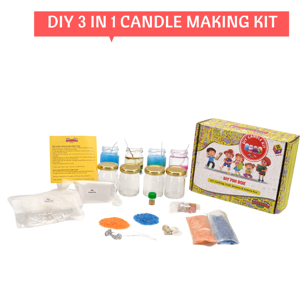 Gel Candle Making Kit, candle making supplies, DIY Kit, kids DIY