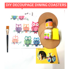 DIY Decoupage Dining coasters