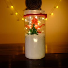 Glowing Christmas Snow Jar
