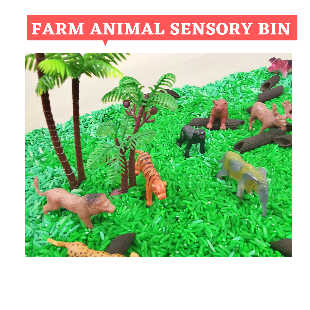 Farm animals World Sensory Bin