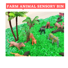 Farm animals World Sensory Bin