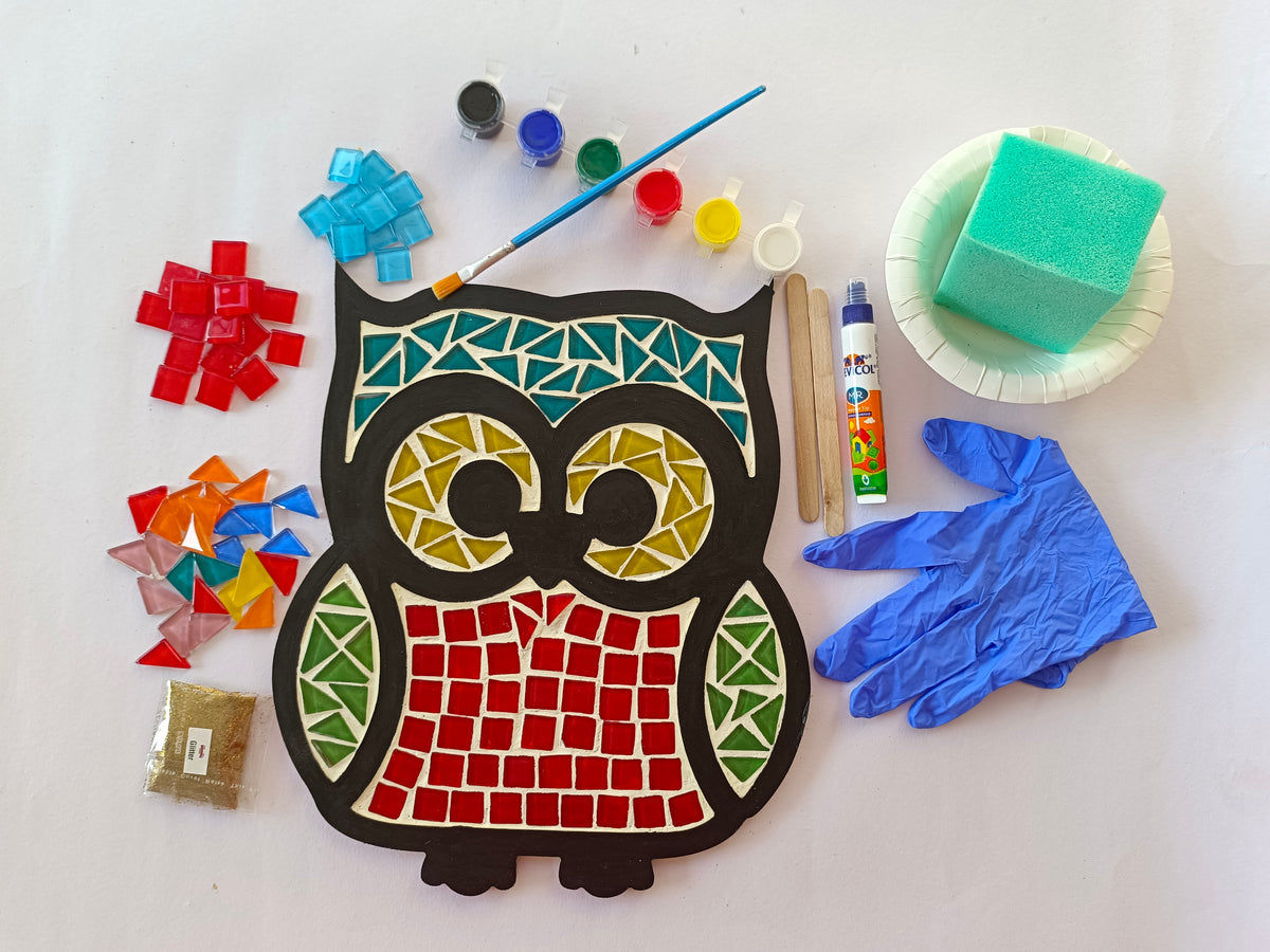 OWL Wall Decor Mosaic ART KIT