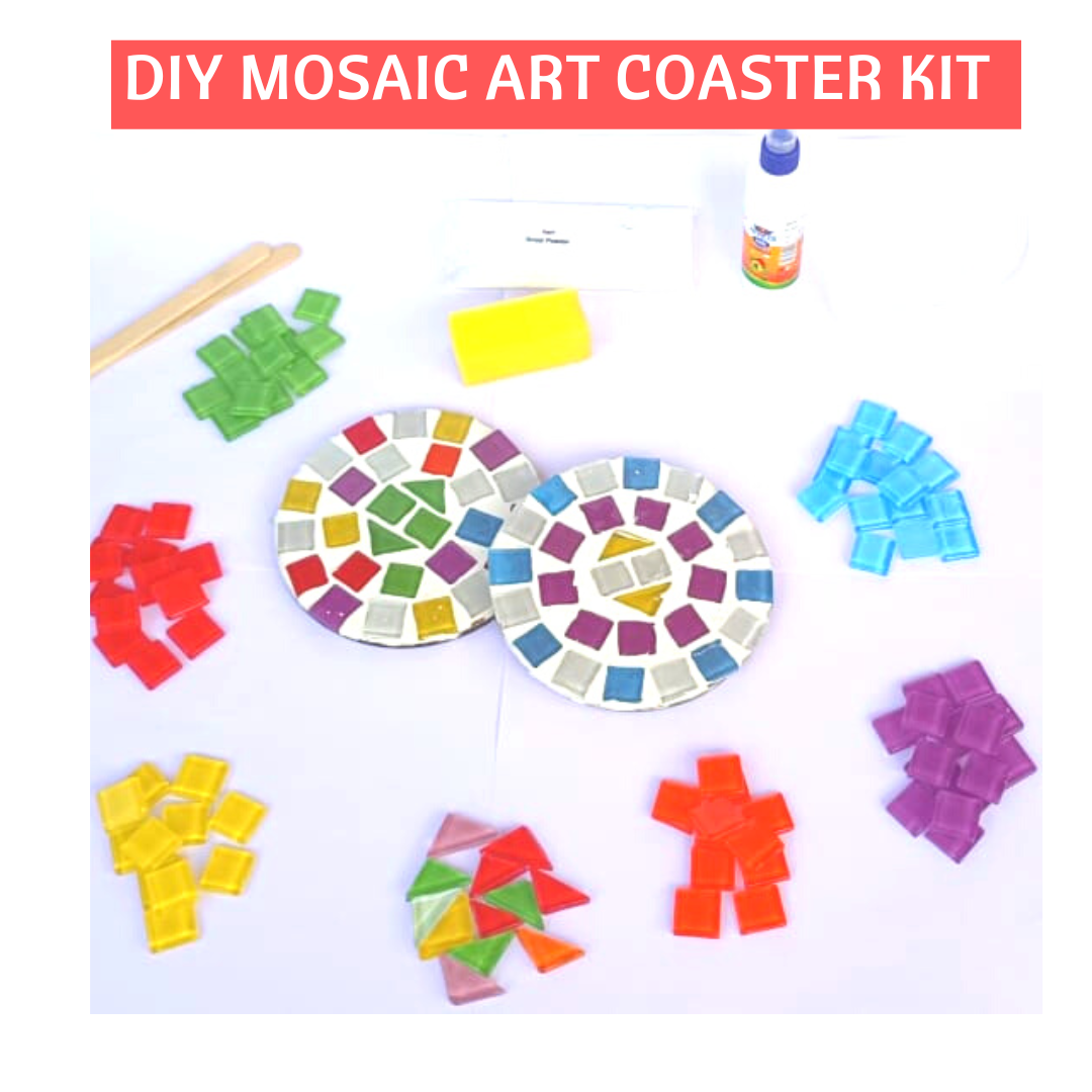 DIY Mosaic Coasters for Mommy & Child