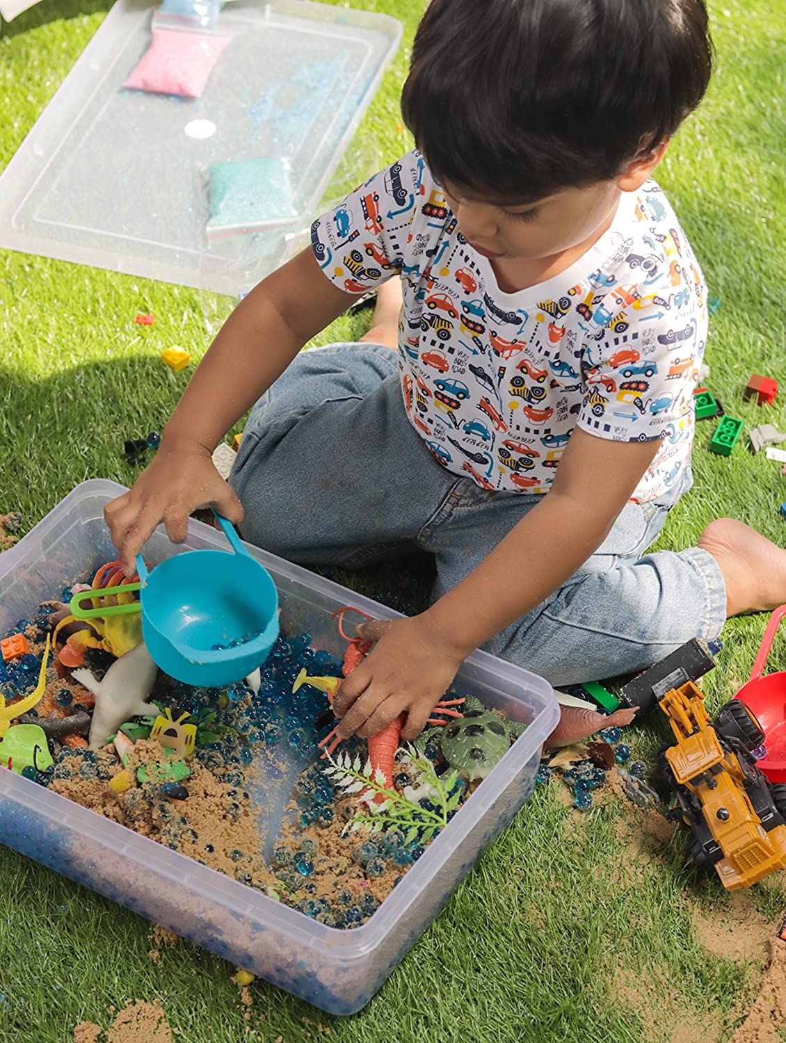 Ocean & Beach World Sensory Bin