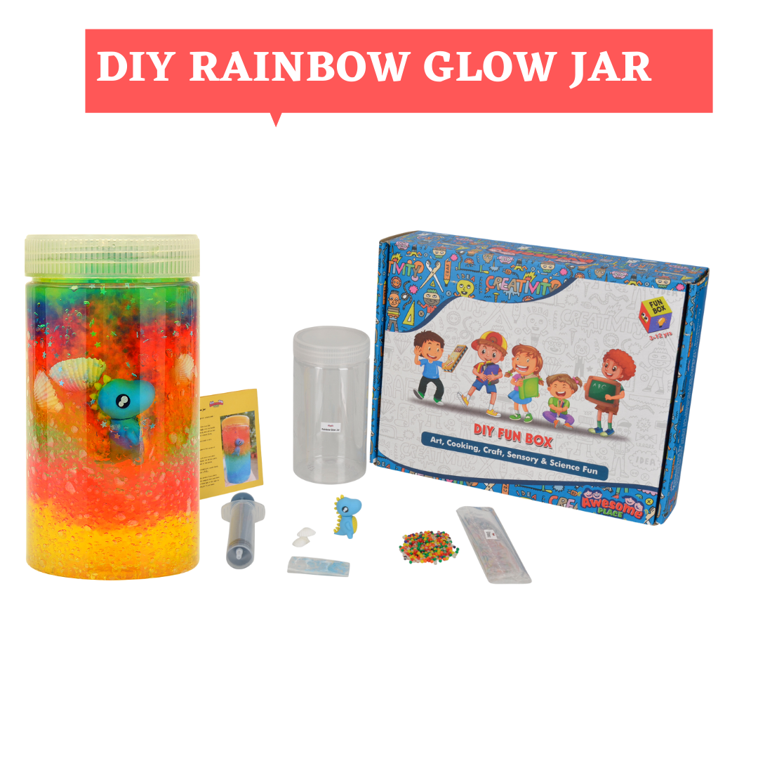 DIY Orbeez Rainbow Glow Jar