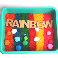 sensory Rainbow Rice