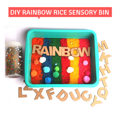 sensory Rainbow Rice