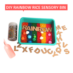 sensory Rainbow Rice