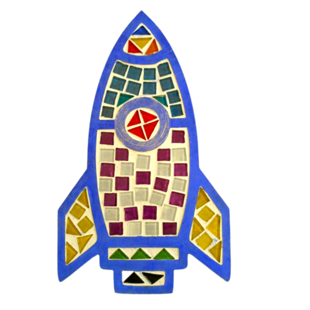 Space Rocket Wall Decor Mosaic ART KIT