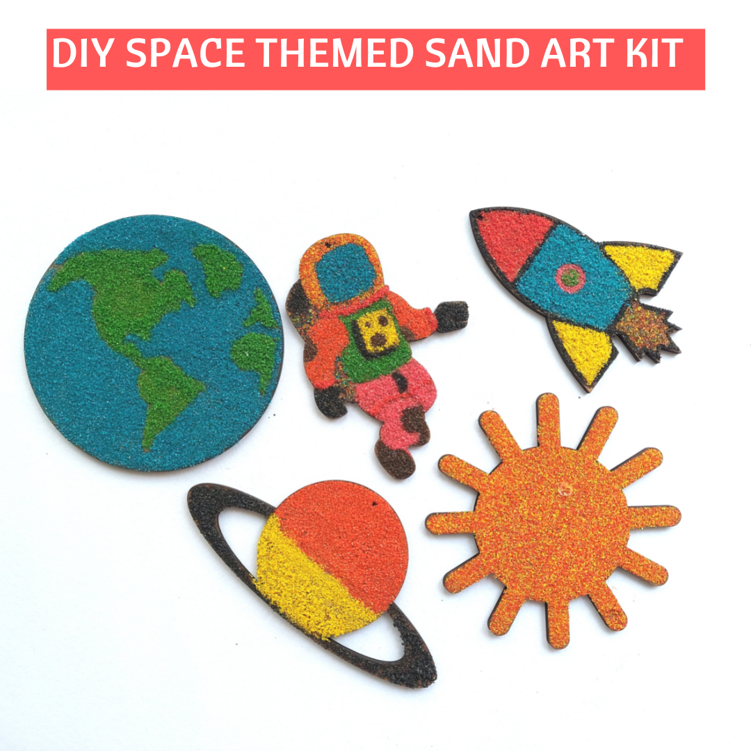 DIY Space themed Sand & Painting