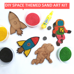 DIY Space themed Sand & Painting