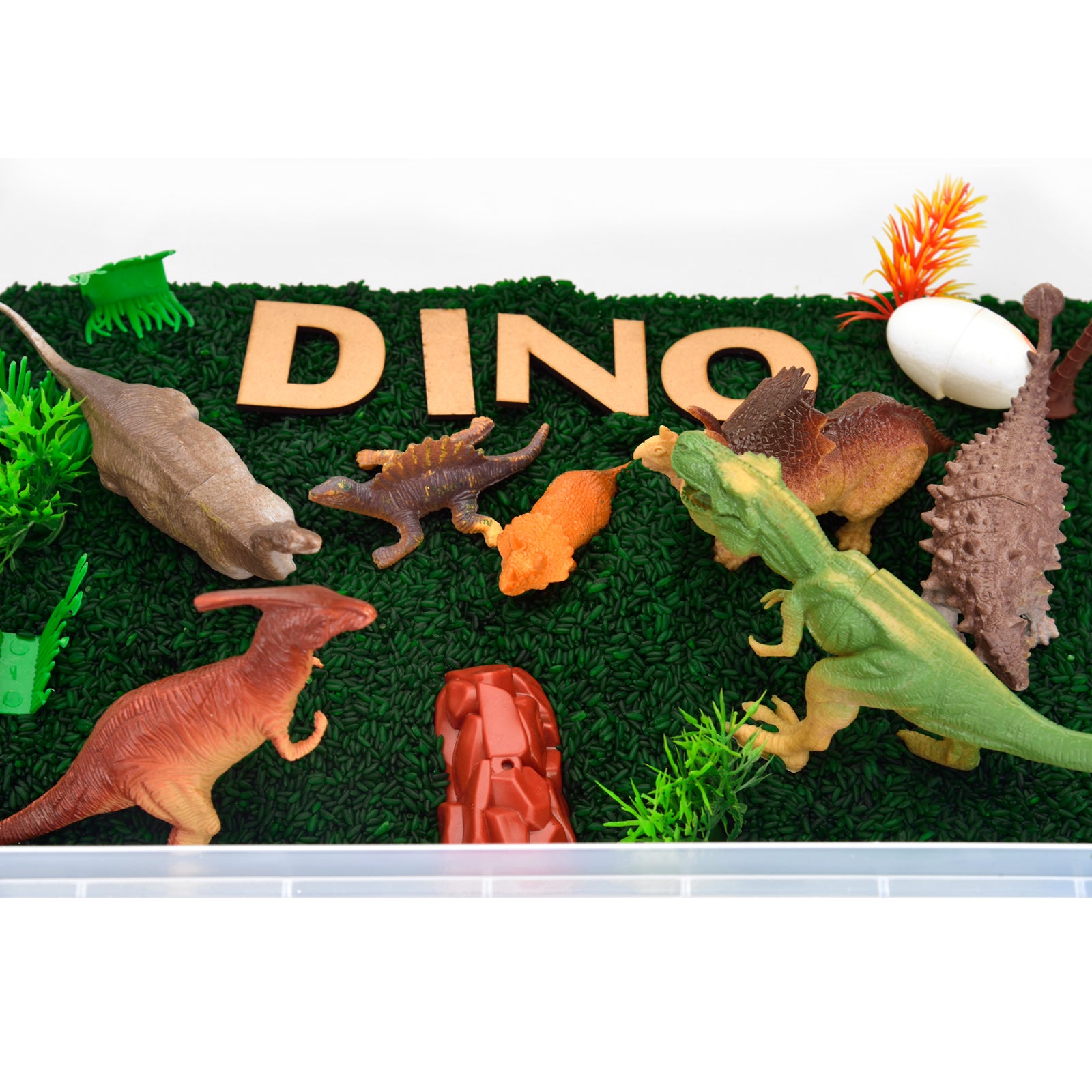Dino World Sensory Bin