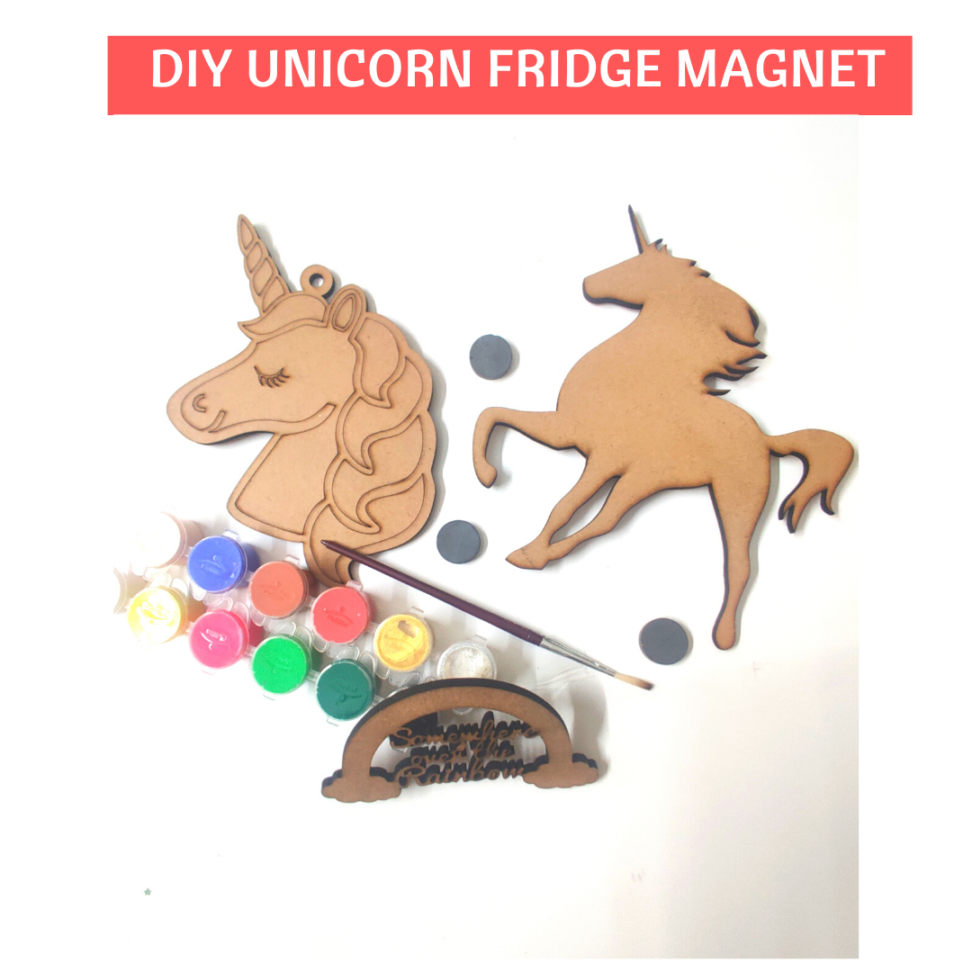 DIY Paint Unicorn Fridge Magnets 