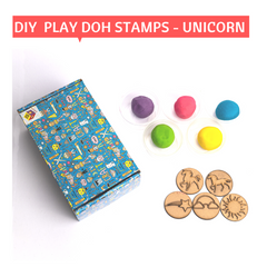 Unicorn Themed playdoh stamps